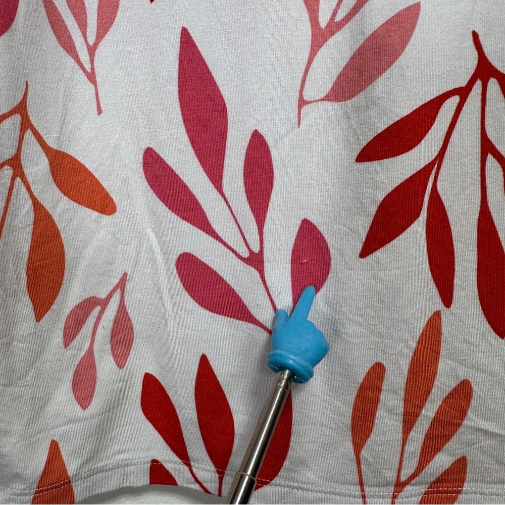 Miik Bamboo Floral Print Tunic Dress Relaxed Fit Short Sleeve Made in Canada - Picture 6 of 8